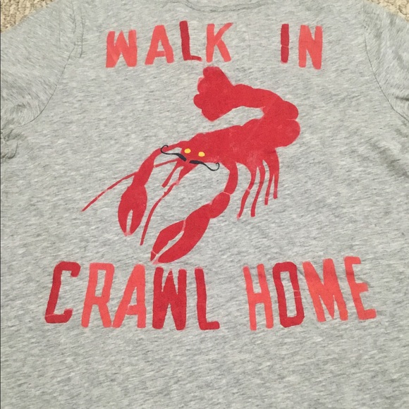 Abercrombie and Fitch Woman V-neck Tee (Walk in Crawl Home) - Picture 3 of 3